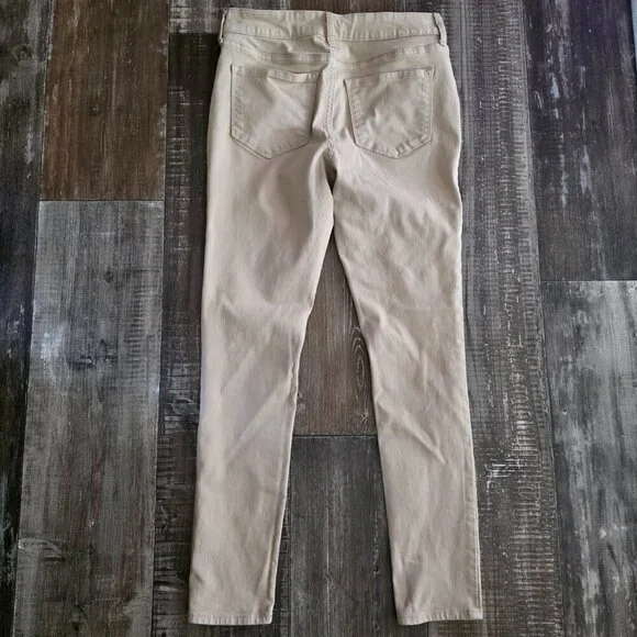 Old Navy Rockstar Super Skinny Tan Khaki Jeggings size 6 - Picture 2 of 7